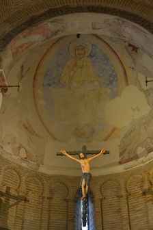 Christ crucified, Cristo de la Luz Shrine, Toledo, Castile-La Mancha, Spain, 2022. Creator: LTL