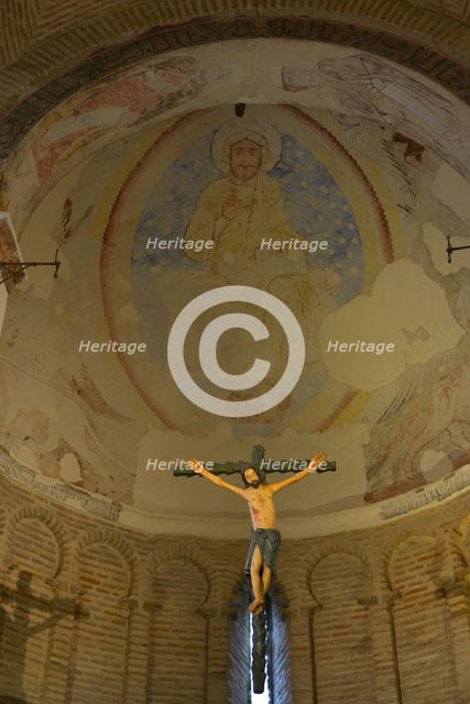 Christ crucified, Cristo de la Luz Shrine, Toledo, Castile-La Mancha, Spain, 2022.  Creator: LTL.