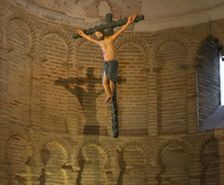 Christ crucified, Cristo de la Luz Shrine, Toledo, Castile-La Mancha, Spain, 2022. Creator: LTL