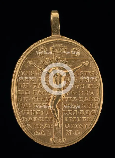 Christ Crucified [reverse], c. 1675. Creator: Giovanni Martino Hamerani.
