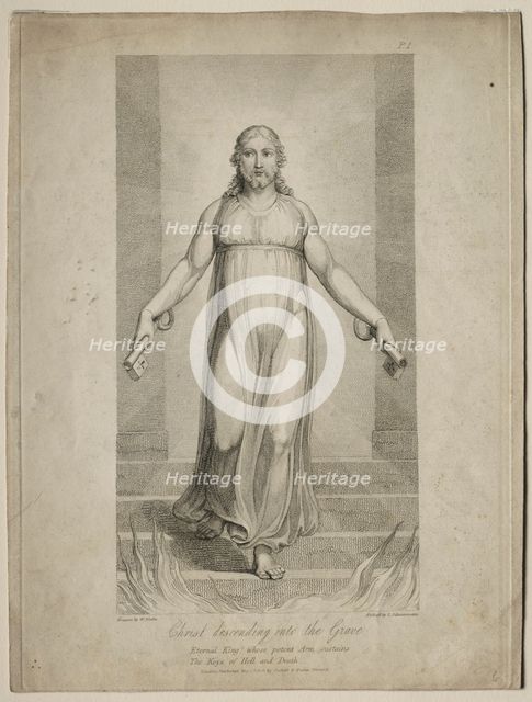 Christ Descending into the Grave. Creator: Luigi Schiavonetti (Italian, 1765-1810).