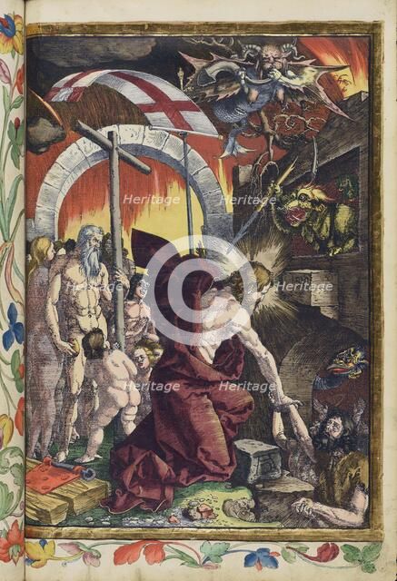 Christ descends into the underworld (limbo). From the Great Passion (Passio domini nostri Jesu),1511 Creator: Dürer, Albrecht (1471-1528).