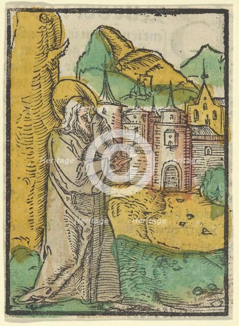 Christ Deploring Jerusalem, from Das Plenarium, 1517. Creator: Hans Schäufelein the Elder.