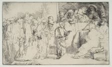Christ Disputing with the Doctors; a sketch, 1652. Creator: Rembrandt Harmensz van Rijn