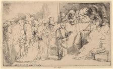Christ Disputing with the Doctors: a Sketch, 1652. Creator: Rembrandt Harmensz van Rijn