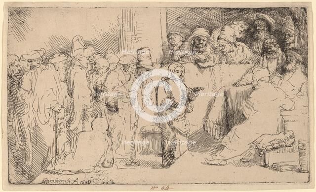 Christ Disputing with the Doctors: a Sketch, 1652. Creator: Rembrandt Harmensz van Rijn.