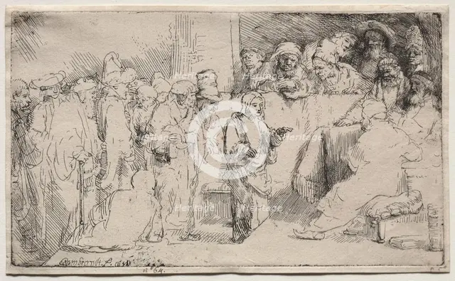 Christ Disputing with the Doctors: A Sketch, 1652. Creator: Rembrandt van Rijn (Dutch, 1606-1669).