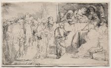 Christ Disputing with the Doctors: A Sketch, 1652. Creator: Rembrandt van Rijn (Dutch, 1606-1669)