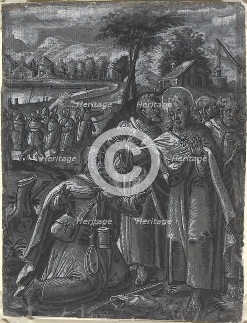 Christ Disputing with the Doctors [recto], c. 1600. Creator: Unknown.