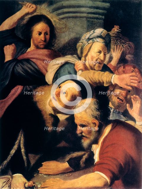 'Christ Drives the Money-Changers from the Temple', 1626. Artist: Rembrandt Harmensz van Rijn    