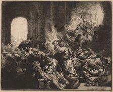 Christ Driving the Money Changers from the Temple, 1635. Creator: Rembrandt Harmensz van Rijn