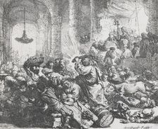 Christ driving the money changers from the Temple, 1635. Creator: Rembrandt Harmensz van Rijn