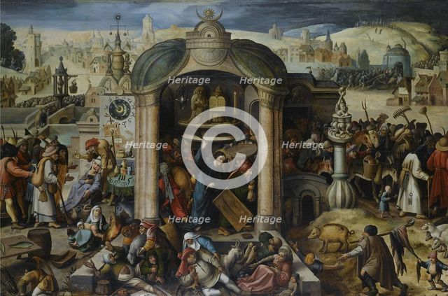 Christ Driving the Money Changers from the Temple.
