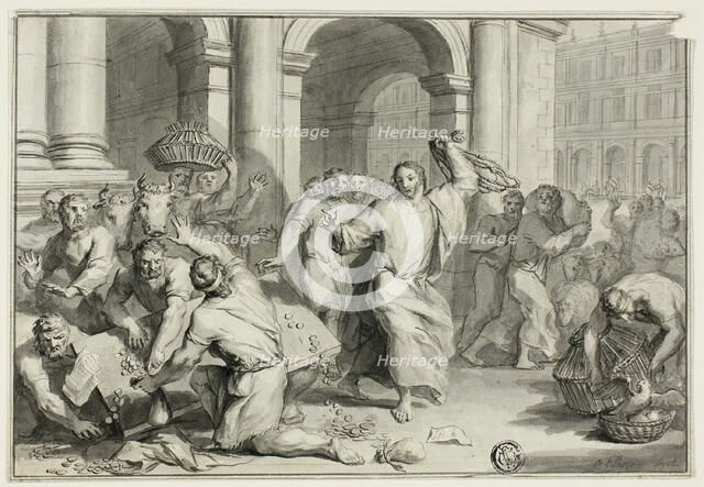 Christ Driving the Money-Changers from the Temple, n.d. Creator: Ottmar Elliger, the younger.