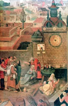Christ Driving the Traders from the Temple (detail), c1584-1638. Artist: Pieter Brueghel the Younger