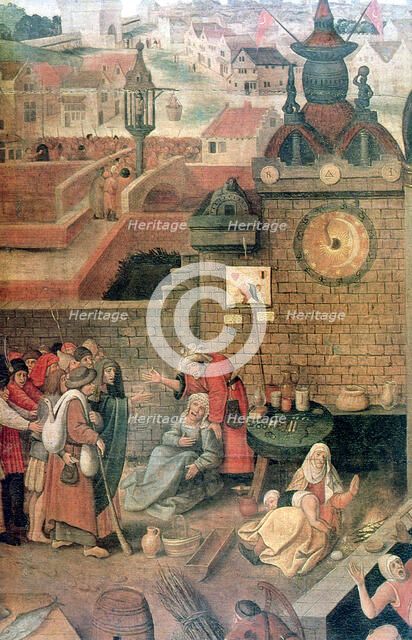 'Christ Driving the Traders from the Temple' (detail), c1584-1638. Artist: Pieter Brueghel the Younger