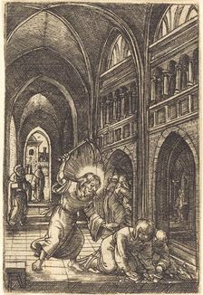 Christ Expelling the Money Changers, c. 1519. Creator: Albrecht Altdorfer