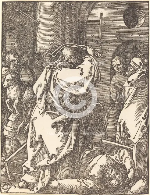 Christ Expelling the Moneylenders from the Temple, probably c. 1509/1510. Creator: Albrecht Durer.