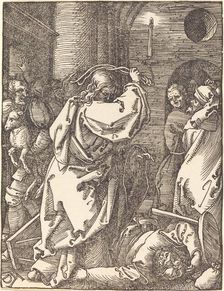 Christ Expelling the Moneylenders from the Temple, probably c. 1509/1510. Creator: Albrecht Durer