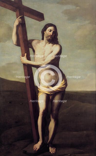Christ Embracing the Cross. Artist: Reni, Guido (1575-1642)