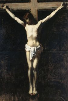 Christ en croix, between 1889 and 1892. Creator: Jean Jacques Henner