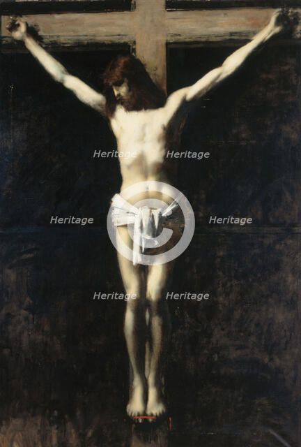 Christ en croix, between 1889 and 1892. Creator: Jean Jacques Henner.