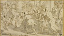 Christ Entering Jerusalem, 1595/99. Creator: Andrea Boscoli