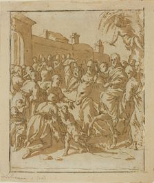 Christ Entering Jerusalem, 1600/10. Creator: Marcantonio Bassetti