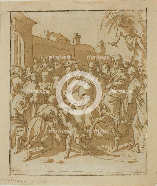 Christ Entering Jerusalem, 1600/10. Creator: Marcantonio Bassetti.