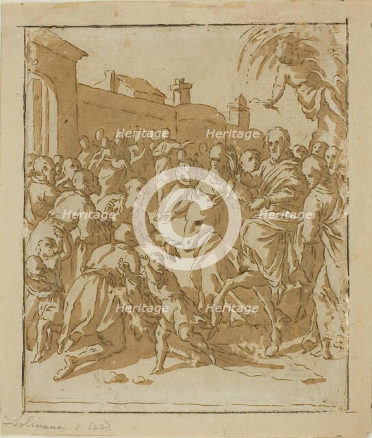 Christ Entering Jerusalem, 1600/10. Creator: Marcantonio Bassetti.