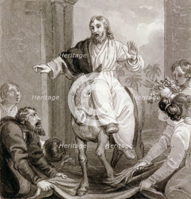 'Christ entering Jerusalem', Israel, c1810-c1844.  Artist: Henry Corbould 