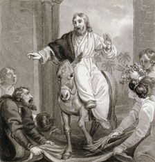 Christ entering Jerusalem Israel, c1810-c1844. Artist: Henry Corbould