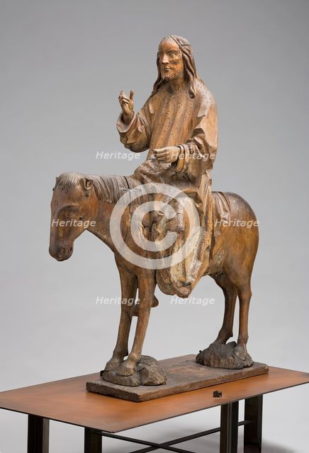 Christ Entering Jerusalem on the Back of a Donkey, between 1480 and 1490. Creator: Christof Langeisen.