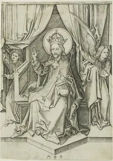 Christ Enthroned, n.d. Creator: Martin Schongauer