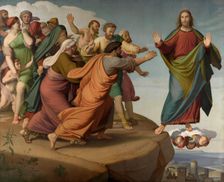 Christ Escapes the Pharisees, 1866. Creator: Johann Friedrich Overbeck