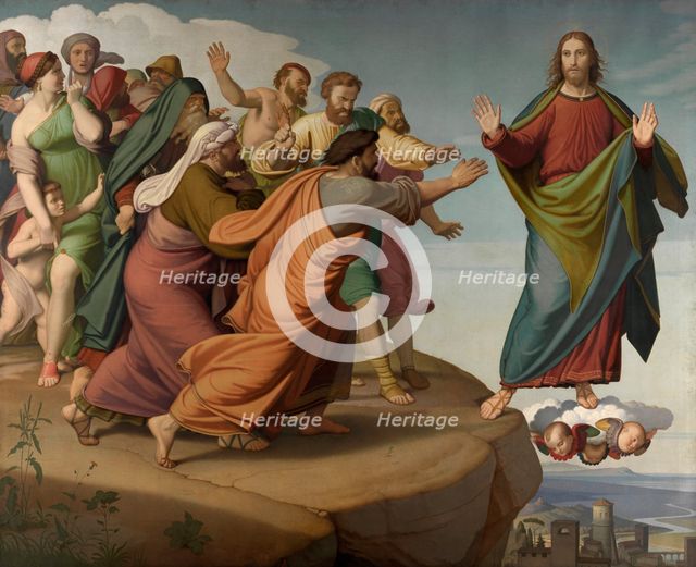 Christ Escapes the Pharisees, 1866. Creator: Johann Friedrich Overbeck.