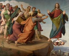 Christ Escapes the Pharisees, 1866. Creator: Johann Friedrich Overbeck