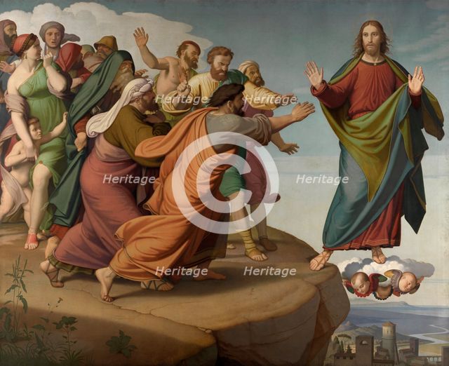 Christ Escapes the Pharisees, 1866. Creator: Johann Friedrich Overbeck.