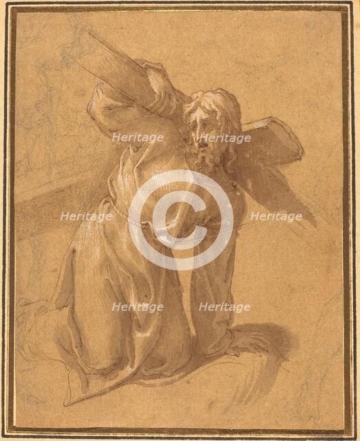 Christ Falling under the Cross. Creator: Salviati, Francesco, follower of.