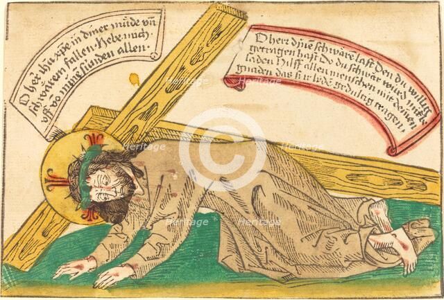 Christ Falling Under the Weight of the Cross, 1480/1490. Creator: Unknown.