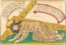 Christ Falling Under the Weight of the Cross, 1480/1490. Creator: Unknown