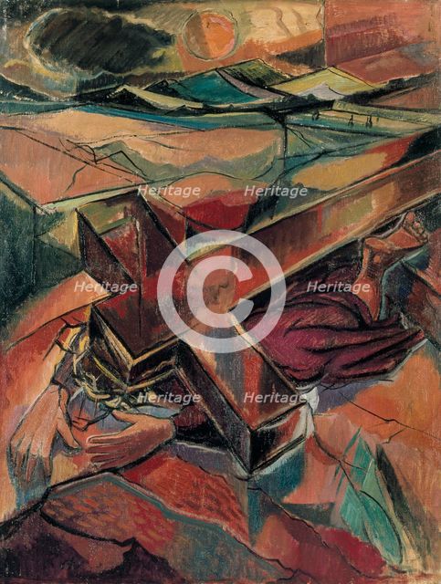 Christ falling under the Weight of the Cross, c1940s. Artist: Roy de Maistre.