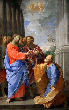Christ Giving the Keys to Saint Peter, c. 1620. Creator: Reni, Guido (1575-1642)