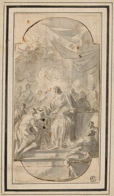 Christ Giving Communion (The Institution of the Eucharist), n.d. Creator: Domenico Mondo