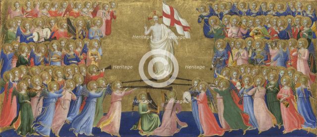 Christ Glorified in the Court of Heaven (Panel from Fiesole San Domenico Altarpiece), c. 1423-1424. Artist: Angelico, Fra Giovanni, da Fiesole (ca. 1400-1455)