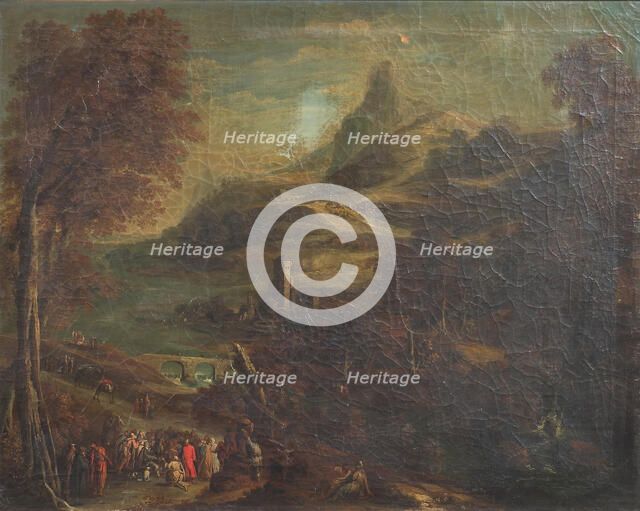 Christ healing a blind man, 1749-1848. Creator: Van de Laeter.