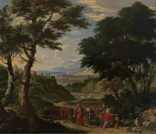 Christ Healing the Blind Man at Jericho, 1671. Creator: Gaspar de Witte