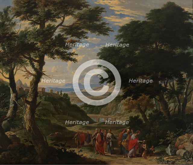 Christ Healing the Blind Man at Jericho, 1671. Creator: Gaspar de Witte.