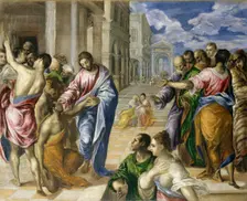 Christ Healing the Blind, ca. 1570. Creator: El Greco