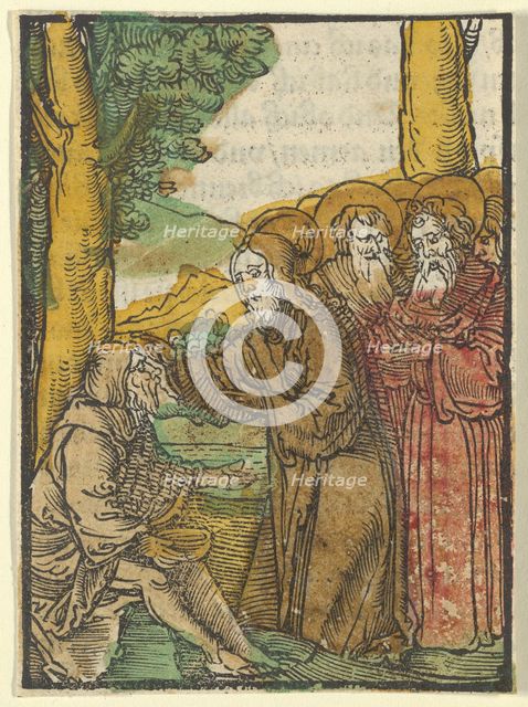 Christ Healing the Blind, from Das Plenarium, 1517. Creator: Hans Schäufelein the Elder.